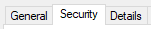 Security tab