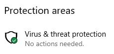 Virus & threat protection