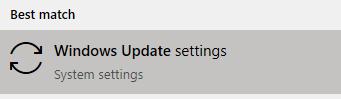 Windows Update Settings