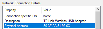 Wireless physical properties