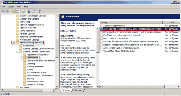 Remote desktop service