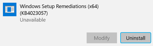 Windows remediation bit version