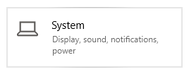 system display