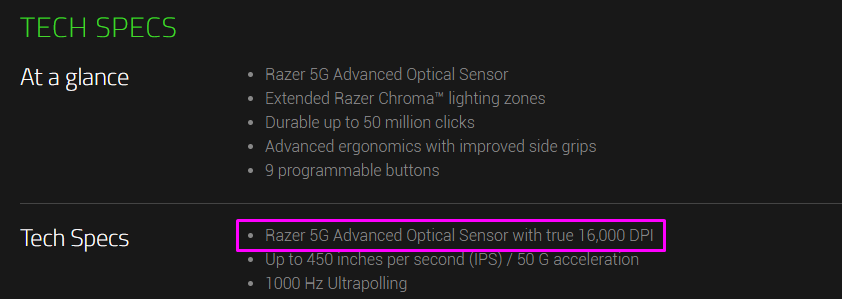 technical specifications