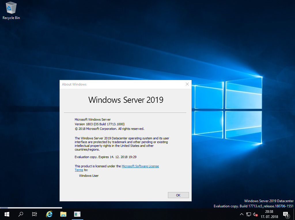 Windows server 2019